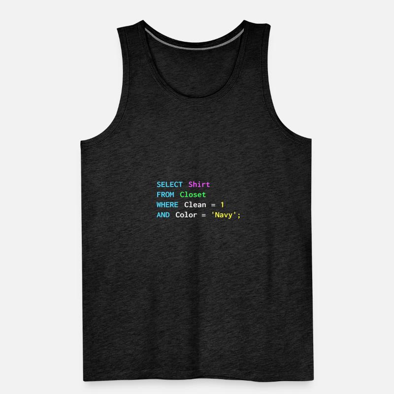 Lustiges SQL-Design für SQL-Programmierer, DBA, Männer Premium Bio Tank Top