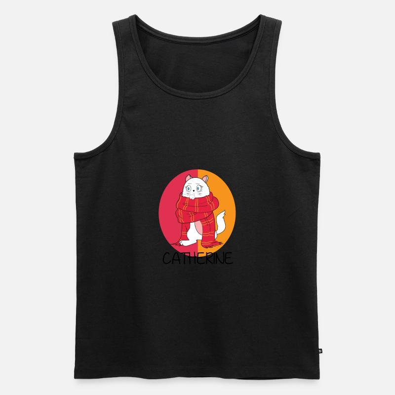 #FancyDesigns #catherine CATherine? - Männer Premium Bio Tank Top - Schwarz
