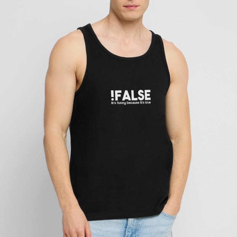 False It's Funny Because It's True | IT Informatik Men's Premium Organic Tank Top