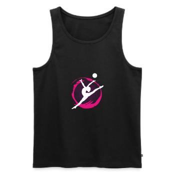 Gymnastics gymnastics - Men's Premium Organic Tank Top - black - Front - Michal (187cm)