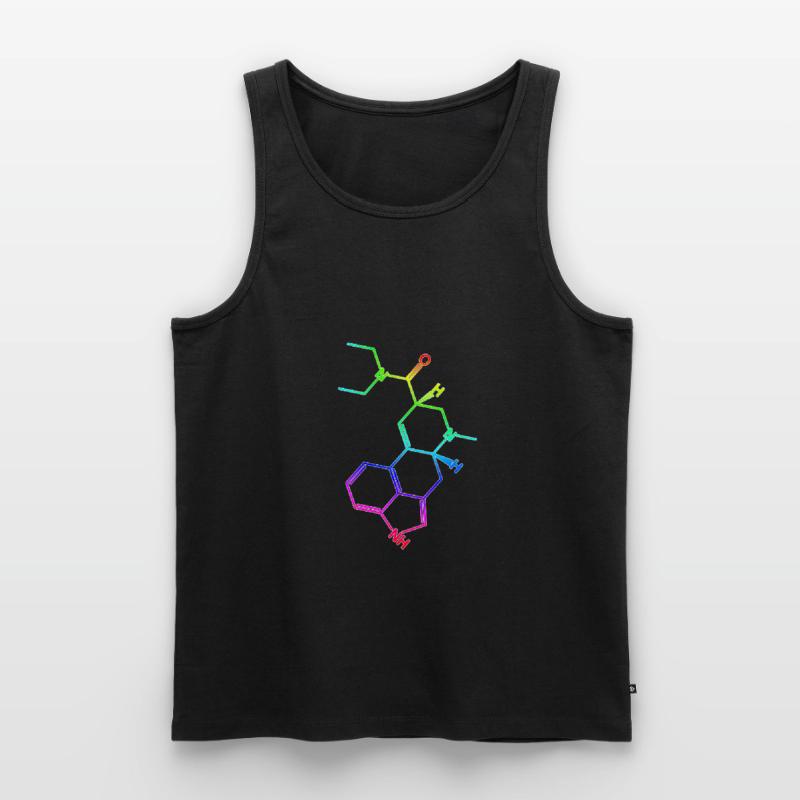 LSD Structural Formula Molecule A. Hofmann Bicycle Day Men's Premium Organic Tank Top