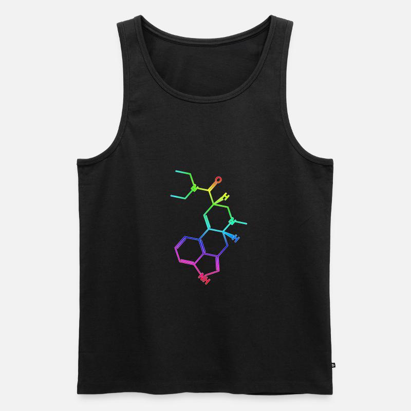 LSD Formule structurale A. Hofmann Bicycle Day - Débardeur bio Premium Homme - noir