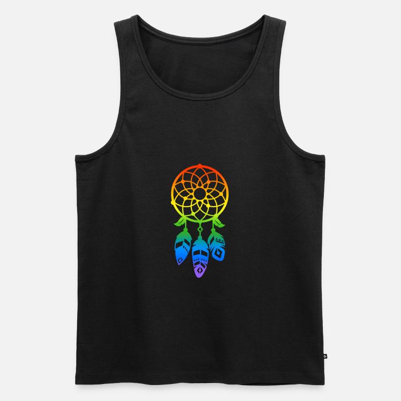 LGBT Pride Traumfänger Geschenkidee - Männer Premium Bio Tank Top - Schwarz