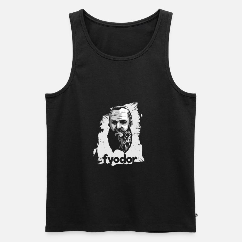 Fjodor - Männer Premium Bio Tank Top - Schwarz