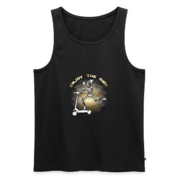 Electric Electric Scooter Scooter - Men's Premium Organic Tank Top - black - Front - Michal (187cm)