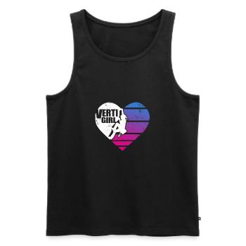 Vertigirl Climbing Coeur Escalade Bouldern - Débardeur bio Premium Homme - noir - Devant - Michal (187cm)