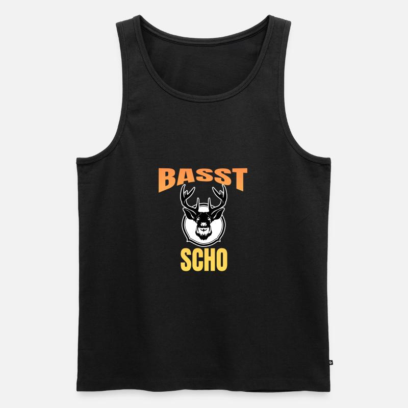Basst scho! - Männer Premium Bio Tank Top - Schwarz