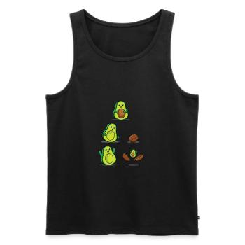 Avocado Mom for Pregnancy Mamacado Lovers - Men's Premium Organic Tank Top - black - Front - Michal (187cm)