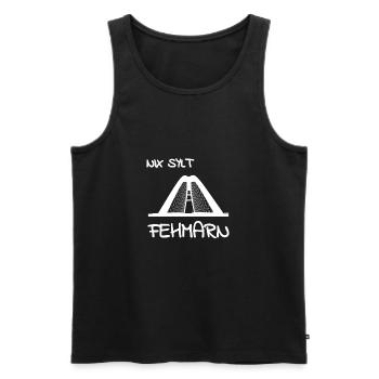 Nix Sylt Fehmarn Design Geschenkidee - Männer Premium Bio Tank Top - Schwarz - Vorne - AI Model Male 178 light (178cm)