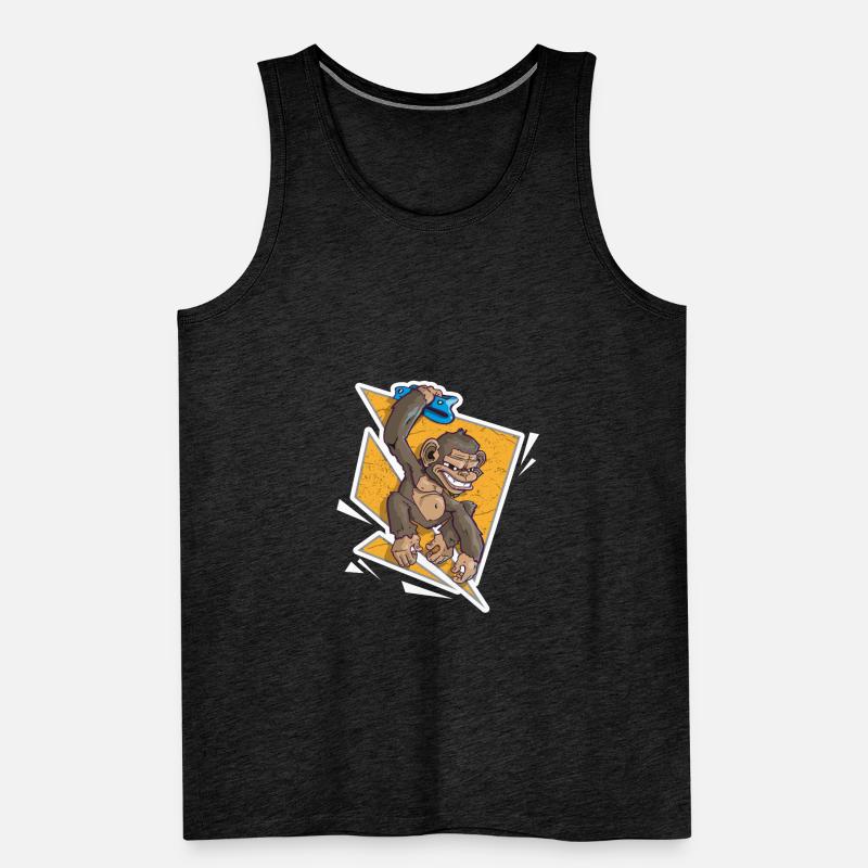 Climbing monkey bouldering climbing Men's Premium Organic Tank Top