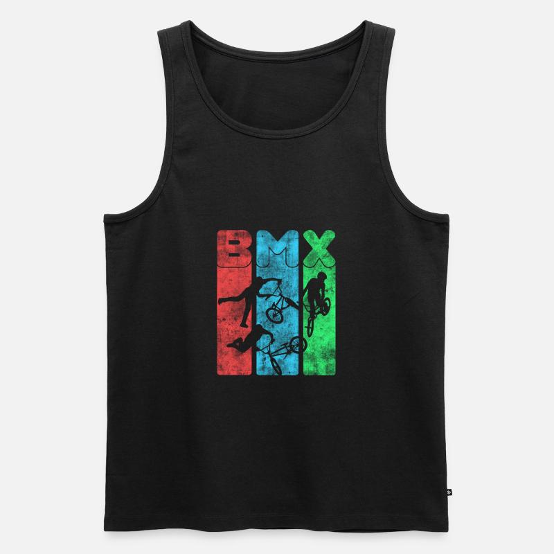 BMX - Männer Premium Bio Tank Top - Schwarz