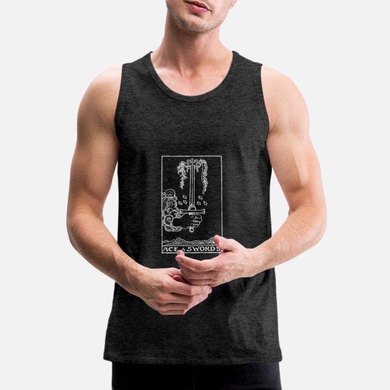 Tarot Card As des Épées - Épées Ass Cadeau Débardeur bio Premium Homme