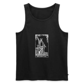 Tarot Card The Magician - The Magician Gift - Men's Premium Organic Tank Top - black - Front - Michal (187cm)