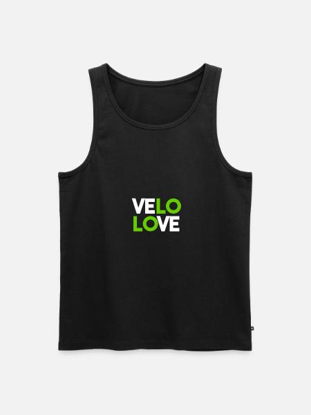 Bike Love Velo Rakkauslahja - Miesten premium luomu-tanktoppi - musta