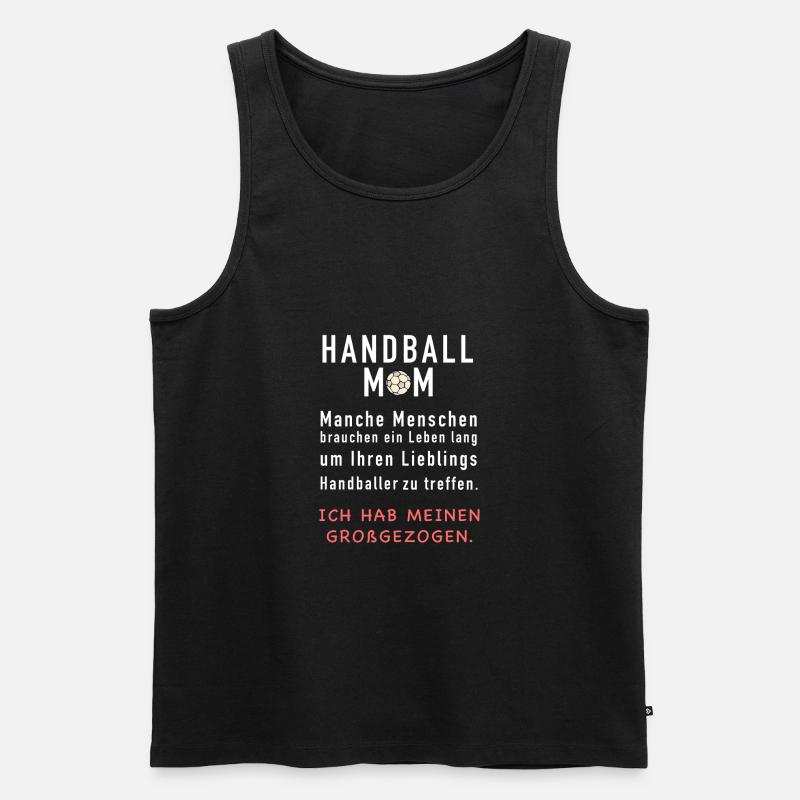Handball Mama - Männer Premium Bio Tank Top - Schwarz