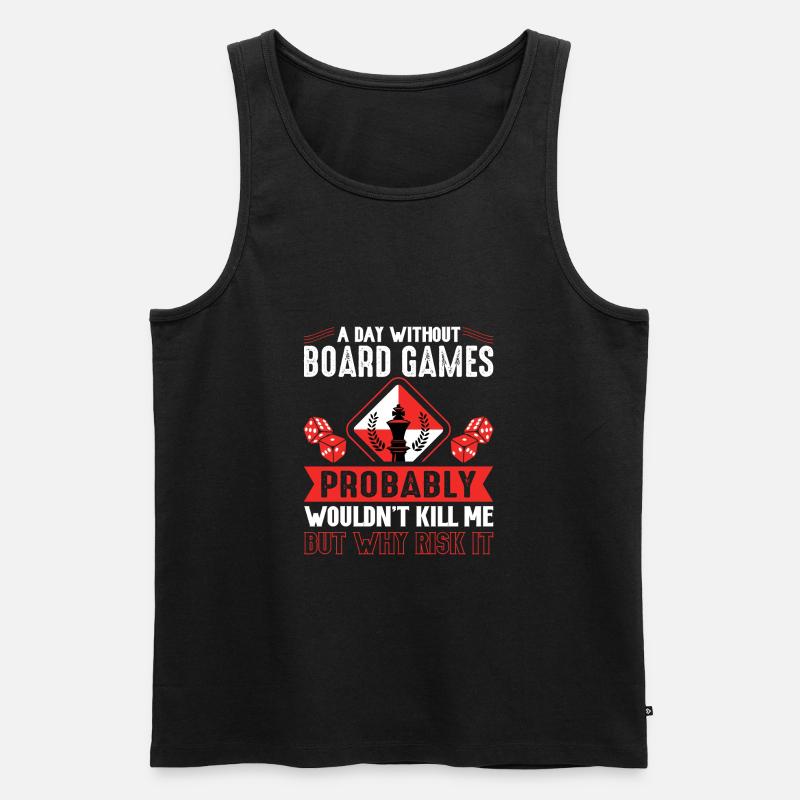 Brettspiele - Männer Premium Bio Tank Top - Schwarz