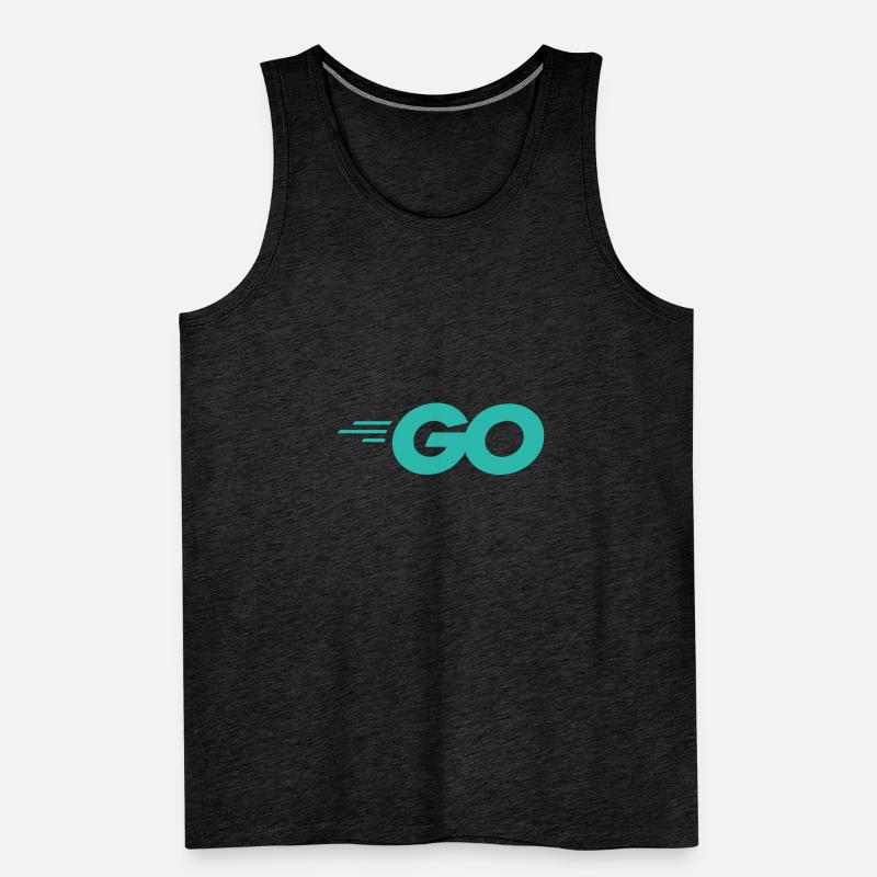 Go Programming Language with Go logo Go Men's Premium Organic Tank Top