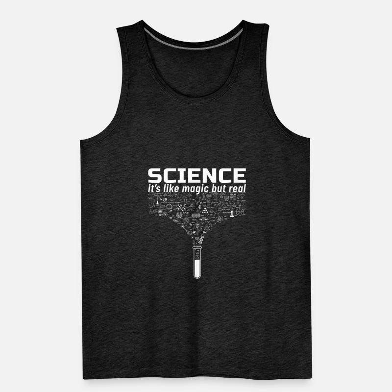 Science Gift Like Magic But Real Student Teacher Débardeur bio Premium Homme