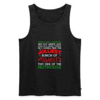 Jolliest Bunch Of Assholes Christmas Vacation Joll - Männer Premium Bio Tank Top - Schwarz - Vorne - AI Model Male 178 light (178cm)