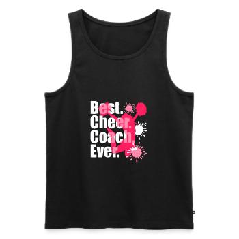 Cheerleading Bester Cheer Coach aller Zeiten - Männer Premium Bio Tank Top - Schwarz - Vorne - Michal (187cm)