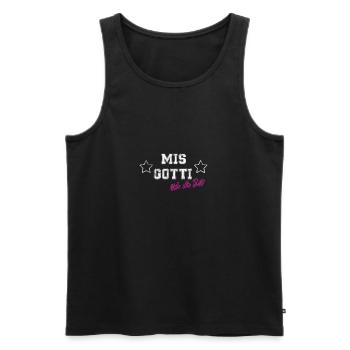 Suisse déesse suisse gotti baptême cadeau bébé - Débardeur bio Premium Homme - noir - Devant - Michal (187cm)