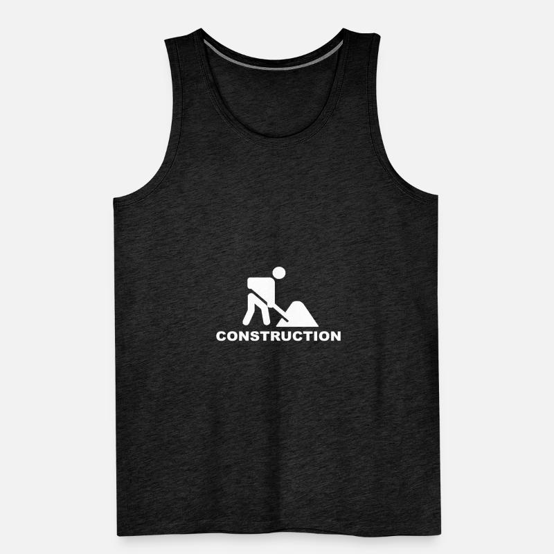 Construction /Construction /Construction /Reconstruction /Aide Débardeur bio Premium Homme