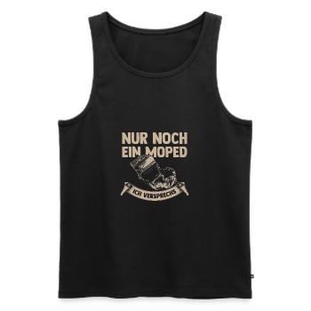 Nur noch ein Moped ich versprechs Zweirad Shirt - Männer Premium Bio Tank Top - Schwarz - Vorne - Michal (187cm)