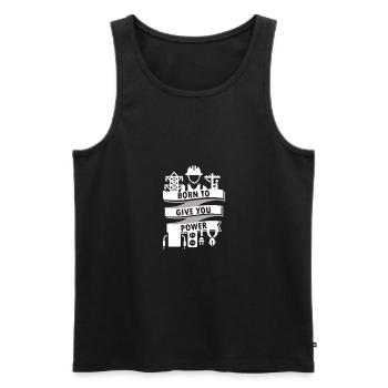 Electrical Engineer - Born to give you power - Männer Premium Bio Tank Top - Schwarz - Vorne - Michal (187cm)