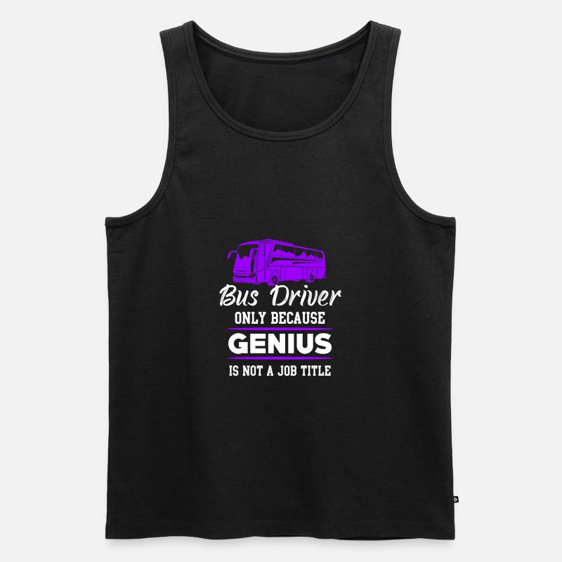 Busfahrer - Männer Premium Bio Tank Top - Schwarz