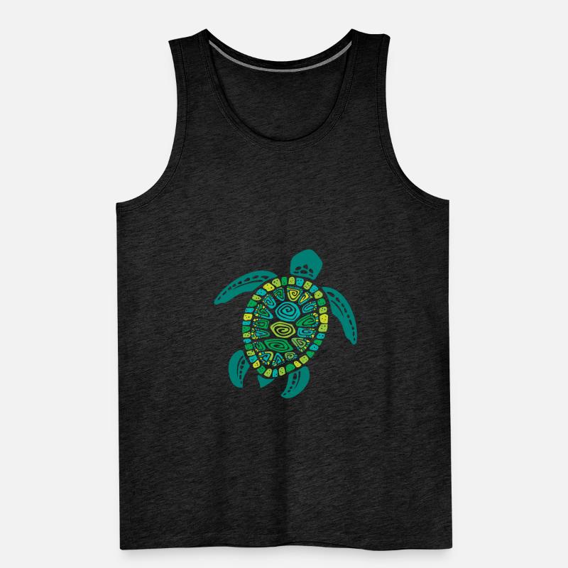 Save Turtle Save Planet Men's Premium Organic Tank Top