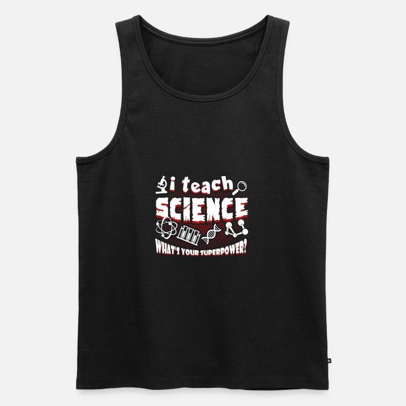 Professeur de sciences J'enseigne les sciences - Débardeur bio Premium Homme - noir