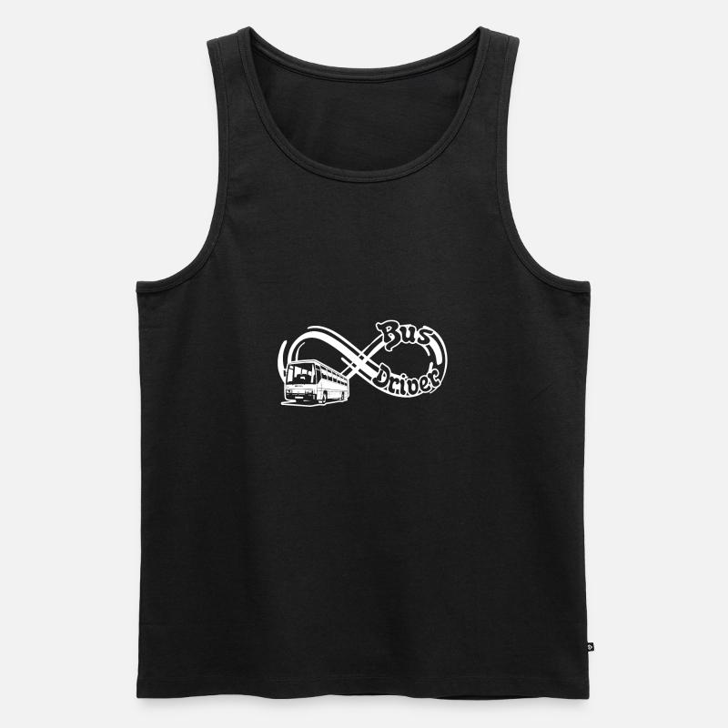 Busfahrer Infinity Busfahrer - Männer Premium Bio Tank Top - Schwarz