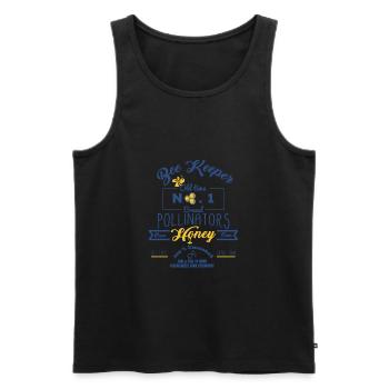 Bee Keepers Pollinators Honey Farmer Bottle Label - Men's Premium Organic Tank Top - black - Front - AI Model Male 178 light (178cm)
