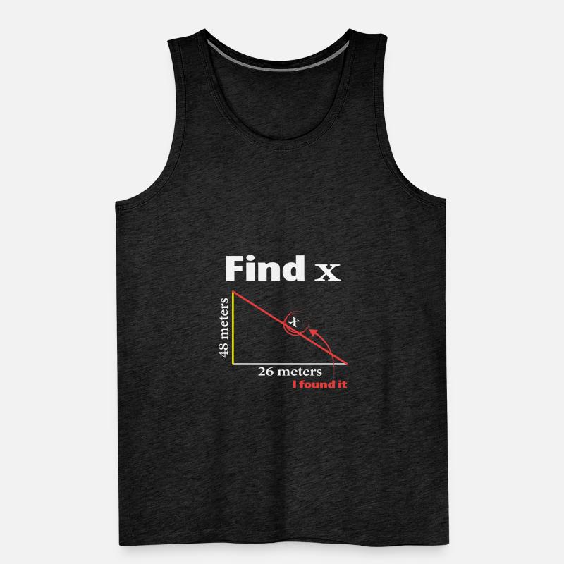 Pythagoras Triangle Mathematiker oder Mathe-Lehrer Männer Premium Bio Tank Top