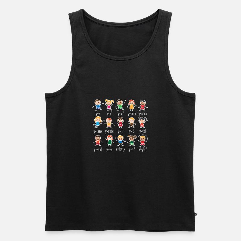 Math dance math class Shirt - Männer Premium Bio Tank Top - Schwarz