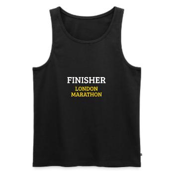 Finisher London Marathon - Männer Premium Bio Tank Top - Schwarz - Vorne - AI Model Male 178 light (178cm)
