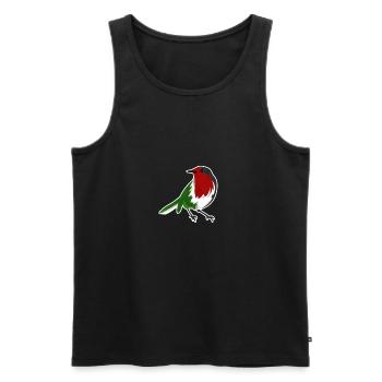 Free Gaza Liberté de Palestine libre pour la Palestine - Débardeur bio Premium Homme - noir - Devant - Michal (187cm)