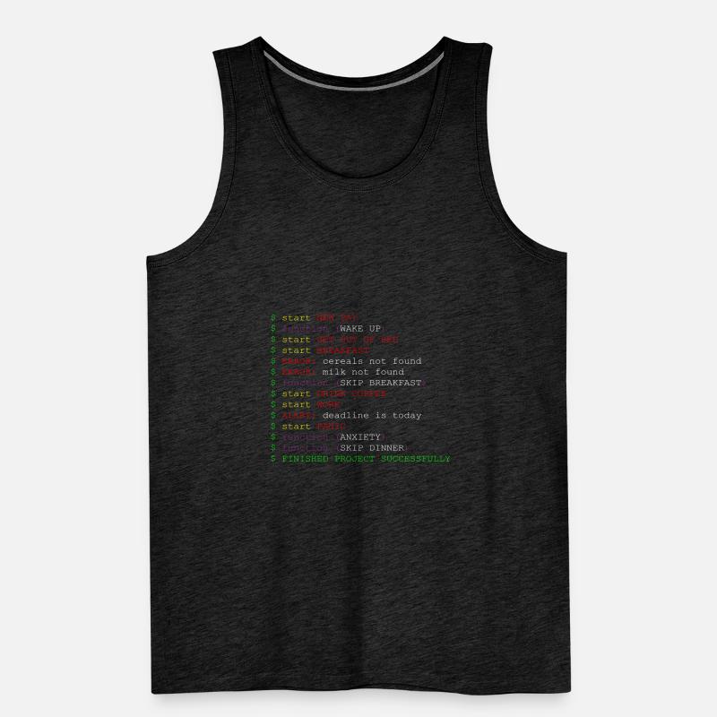 Programmer joke code function method Men's Premium Organic Tank Top