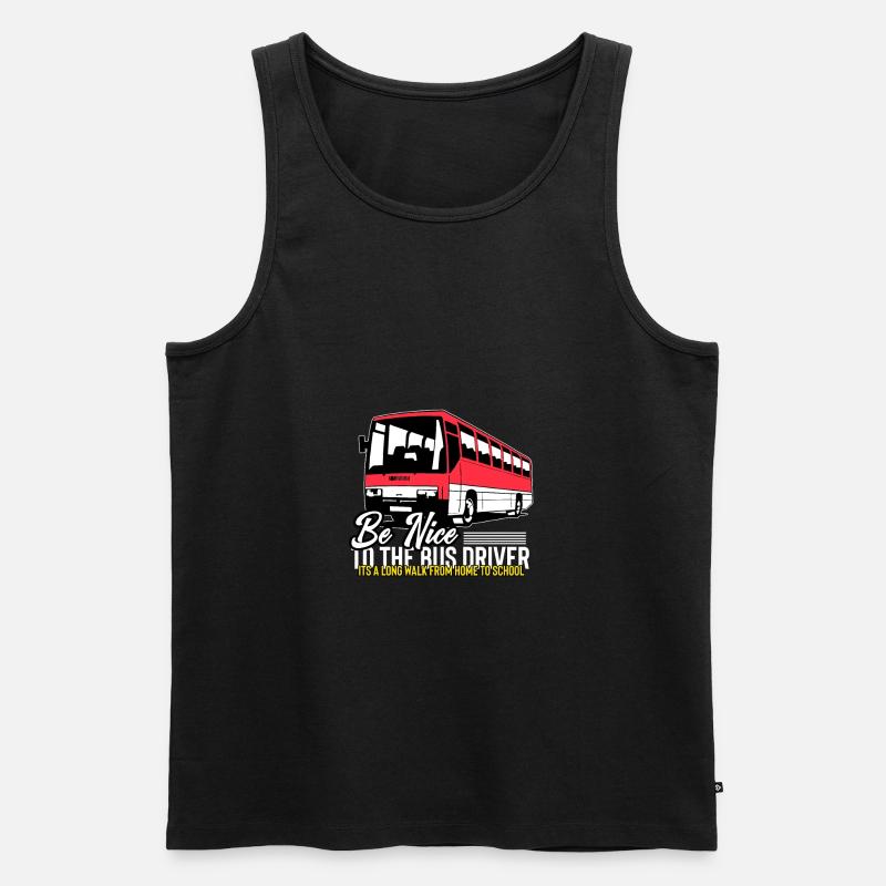 Busfahrer - Männer Premium Bio Tank Top - Schwarz