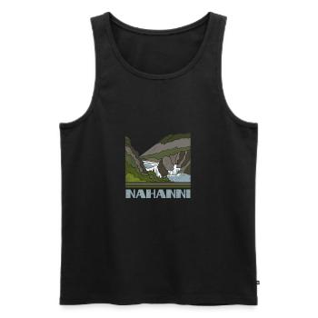 Nahanni Shirt Nature Souvenir Retro 70s 80s Vintag - Men's Premium Organic Tank Top - black - Front - Michal (187cm)