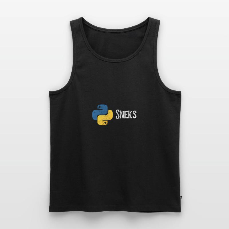 Programmation drôle de programmeur Python en détresse Débardeur bio Premium Homme