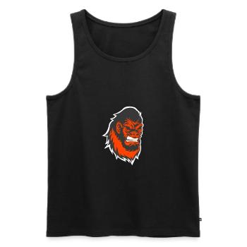 Big monkey head - Men's Premium Organic Tank Top - black - Front - AI Model Male 178 light (178cm)