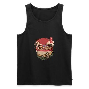 Ramen dragon japanese noodle art japan anime - Men's Premium Organic Tank Top - black - Front - Michal (187cm)