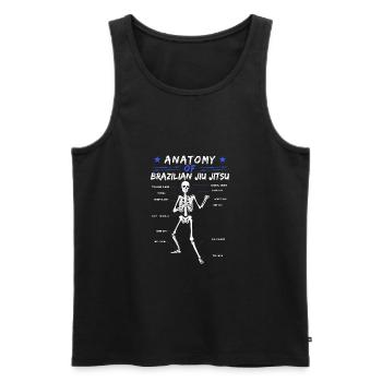 MMA Grappling gift Anatomy of BJJ Brazilian Jiu - Débardeur bio Premium Homme - noir - Devant - Michal (187cm)