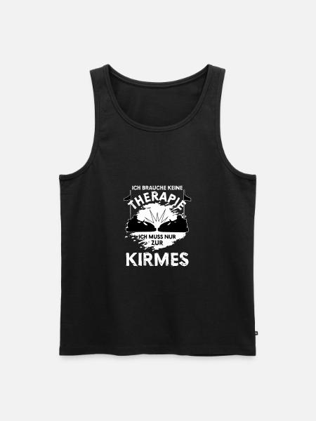 Schausteller Kirmes Therapie Schützenfest - Männer Premium Bio Tank Top - Schwarz