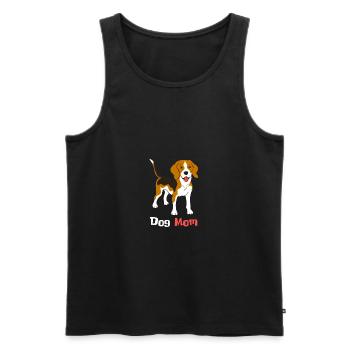 Chiens maman mignon design mignon - Débardeur bio Premium Homme - noir - Devant - AI Model Male 178 light (178cm)