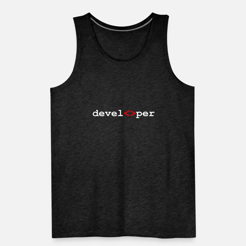 Developer developer programmer Men's Premium Organic Tank Top