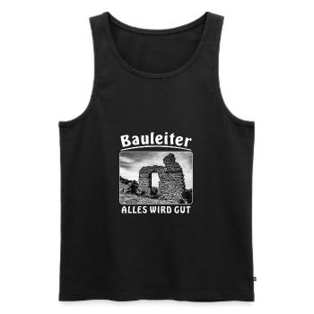 Haus verfallen Bauleiter Alles wird gut - Männer Premium Bio Tank Top - Schwarz - Vorne - AI Model Male 178 light (178cm)