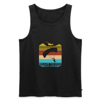 Fallschirmspringen Fallschirmspringer Geschenk - Männer Premium Bio Tank Top - Schwarz - Vorne - Michal (187cm)