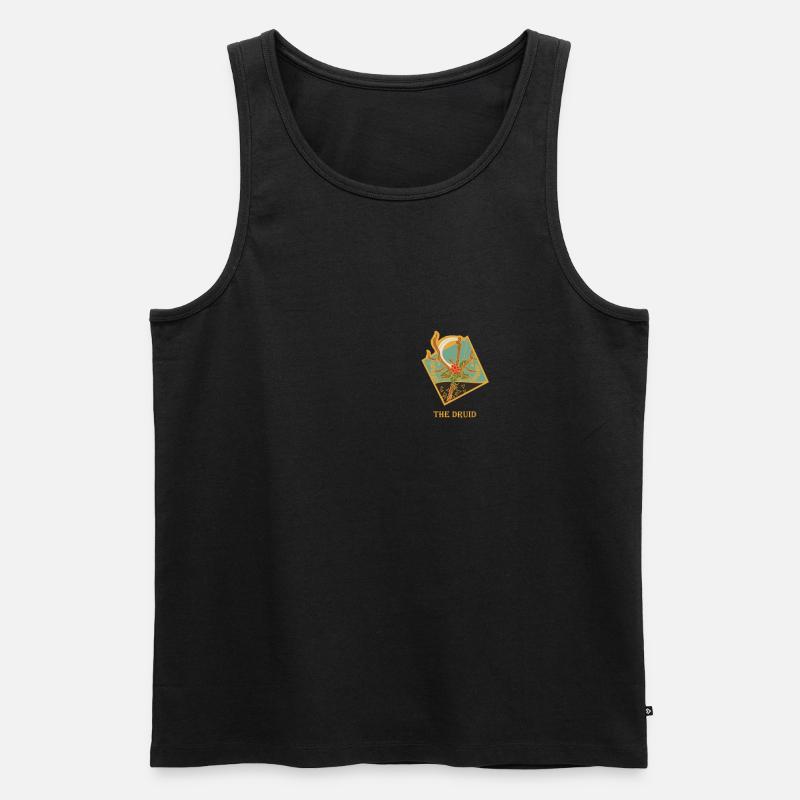 The Druid - Männer Premium Bio Tank Top - Schwarz